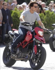 Tom Cruise on a Ducati