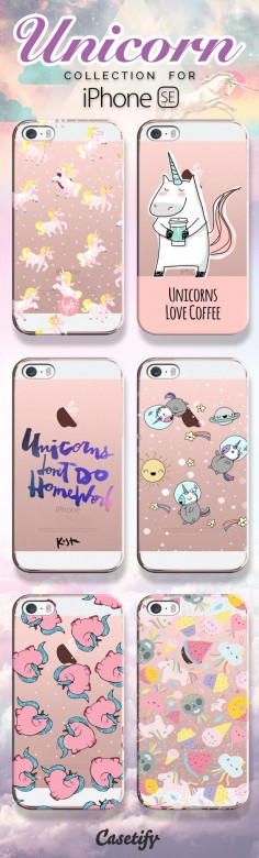Unicorns don't do homework! Shop our unicorn collection for the new iPhone SE now!  | @Casetify