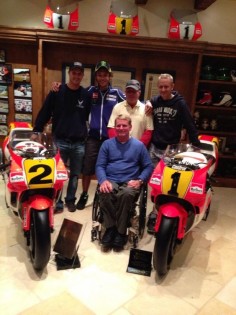 Vale with the legends of Moto gp