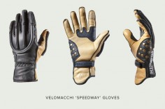 Velomacchi 'Speedway' motorcycle gloves—modern construction with a vintage look.