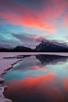 Vermilion Lake Sunrise, Banff National Park, Alberta, Canada