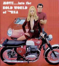 Very effective poster - I bought the bike! A 1966 BSA 650 Spitfire.