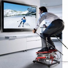 Very exiting new technological advances in single player interfaces! #technology #skiing #gaming