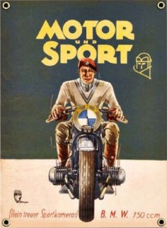 Vintage BMW Poster