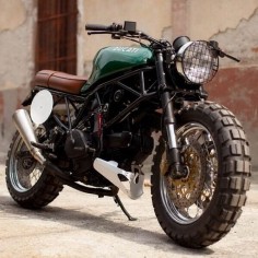 [Vintage Ducati trail bike] Either this one or a newer red sporty version. I am manifesting a Groupon or Living Social offer of motorcycle driving instruction and will own the bike that I like best.