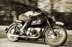 Vintage photo - Women Motorcycle