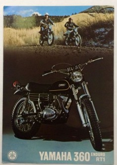 Vintage Yamaha 360 RT1 Enduro Dealer Poster or Brochure Framable Condition | eBay