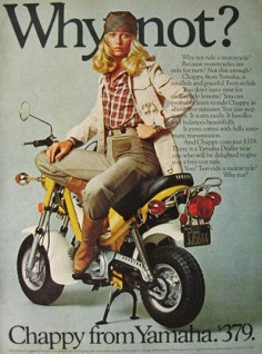 Vintage Yamaha Chappy Motorcycle Ad - 1976