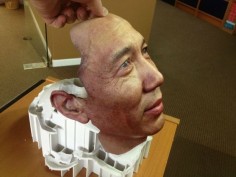 We 3D printed the face of the inventor of the Holobuild Scanning System on our ZPrinter 650.