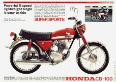 What was the first bike you bought with your own money?  If you're 50 or older, it was probably something like this Honda CB100.