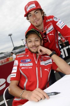 With Nicky Hayden