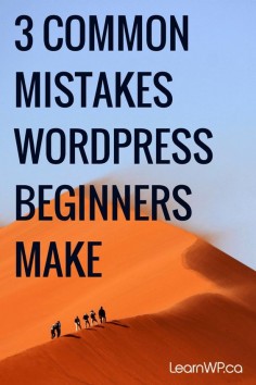 WordPress Tips: 3 common mistakes beginners (and many seasoned bloggers) make and how to fix them.