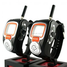 Wrist -Watch Walkie Talkie ~ These walkie talkie watches are great fun for both kids and grown-ups, and make a great gift for anyone who loves spy gadgets. Incredibly easy to use, simply strap the walkie talkie watches on to your wrist and you've got an instant communications link within up to a three mile radius. These watches are great for hiking trips, skiing holidays and especially for junior agents storming the enemy's base.