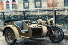 WWII BMW R75 Motorcycle with Original Sidecar