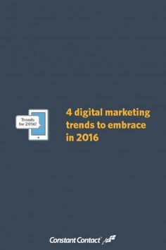 You don’t have a crystal ball. That makes it a bit tricky to outmuscle your competitors by predicting the next big digital marketing trends.  But don’t worry. It doesn’t have to be all guesswork. There are a few things that look nailed on to shake up digital marketing for small businesses in 2016.