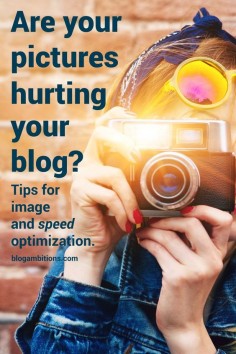You know that having quality images is an essential part of blogging. But what if those pictures are hurting your blog? Make sure you're saving your pictures right.