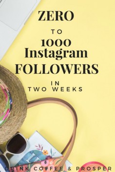 Zero to 1000 Instagram Followers in 2 weeks
