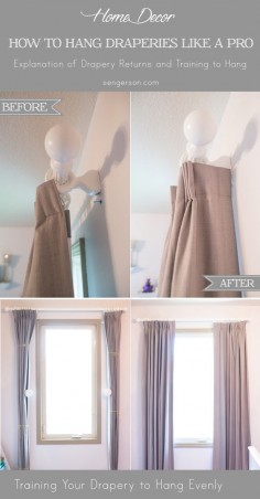 2 Tips on How to Hang Curtain and Drapery Like a Designer