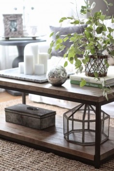 3 Ways to Style a Coffee Table with lots of tips and tricks from each look