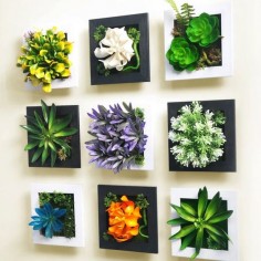 3D Simulation Plant Garden Wall Hanging LOVE these!