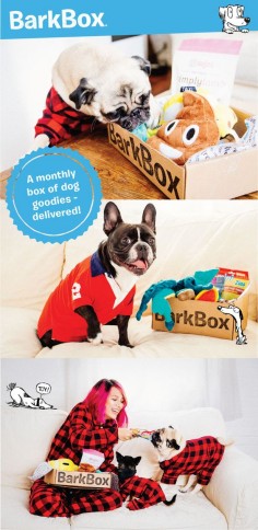 4TH OF JULY SPAWCIAL: Start a 6 or 12 month BarkBox subscription and score a free pupgrade for an extra premium toy in each month's box ($54 or $108 value). Click through this pin and select "yes, please!" for Pupgrade at checkout. BarkBox delivers a monthly themed box of curated all-natural doggy treats and fun toys to your door. It's a pawsome experience for you and your pup. Plans can be customized for big or small dogs, heavy chewers, and pups with allergies. Most of all, it just makes dogs
