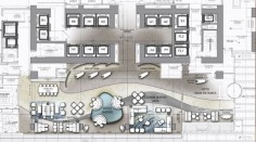 5 Star Hotel Plan of Reception and Lobby