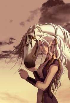A girl and her horse. Its beautiful! This makes me want to be a Jockey even more! By *orpheelin on deviantART