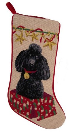 A Love Of Dogs - Black Poodle Christmas Stockings – For the Love Of Dogs - Shopping for a Cause