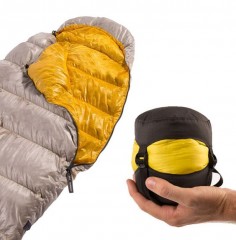 A sleeping bag that compresses down to nothing! When space is an issue, check this out! #Camping #Hiking #outdoors