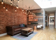 A Social Media Agency's Innovative Office Design - The agency changing social media connectivity has a brand new office. - @Homepolish New York City