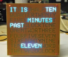 A Word Clock #LED #microcontroller #home #decor