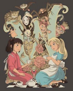 Alice and Chihiro, the girls of strange wonderlands, be that of Lewis Carroll or Hayao Miyazaki
