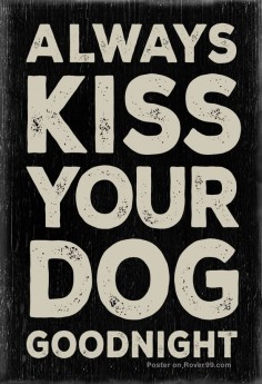Always Kiss Your Dog Goodnight