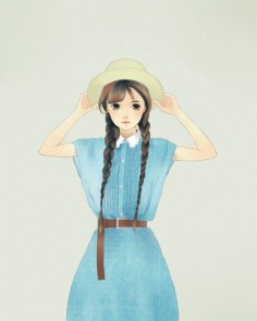 anime girl illustration art