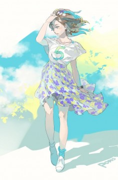 皐月風,/anime girl Illustration