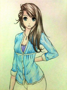Anime girl – Jessie - 55 Beautiful Anime Drawings  ♥ !