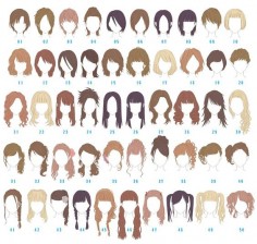 anime hairstyle for girls
