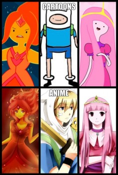 anime vs cartoon | adventure time cartoons vs anime by killuaxzoldyck09 cartoons comics ... STILL LOVE ANIME MORE