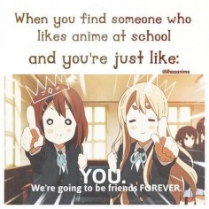 Anime/manga: K-on Characters: Yui and Mugi, yep. Found about 4 people in my school who like anime and manga.
