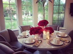 Another beautiful tablescape posted on Instagram by Khloe Kardashian