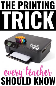 Are you looking for a way to print with endless colored ink on a budget? This printing trick is one of the best things that ever happened to me as a teacher!