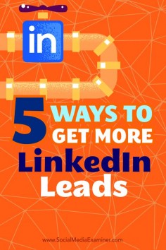 Are you struggling to build a pipeline of quality leads?  With the right forms of targeting, pitching, and engagement, you can use your LinkedIn profile to secure warm leads for your business.  In this article, you’ll discover how to create an effective lead generation process with your LinkedIn profile. Via @Social Media Examiner.