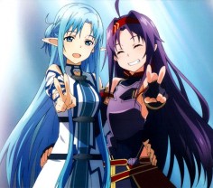 Asuna and Yukki Sword Art Online