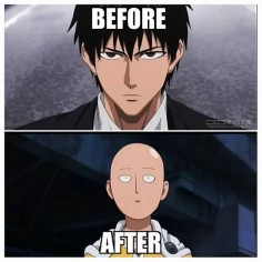 at least we know about his hair One Punch Man
