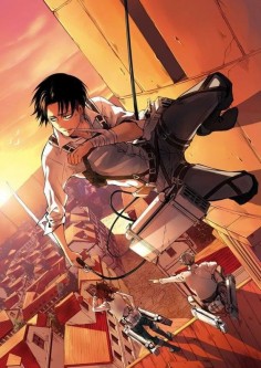 Attack on titan: Levi Rivaille | is that Hanji and Jean below him tho?? Why Jean?? Maybe e