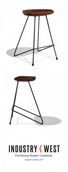 Back in stock! The Svelte Stool's hairpin form is a staple that was popularized during the post-war modern furniture movement Invented by Henry P. Glass in 1941, the hairpin legs are a true war-time innovation born out of necessity, as their design limits the amount of material needed while keeping the strength of traditional legs.