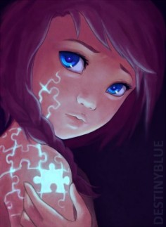 Beautiful Anime Art - Puzzles, an interesting idea I do love the aesthetic though.