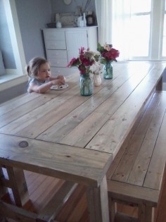 beautiful diy farm table Farmhouse Table | Do It Yourself Home Projects from Ana White