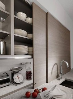 Beek Kuchen Sliding Kitchen Cabinets | Remodelista