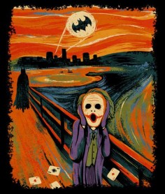 Ben Chen: "Joker Scream". Revisit a traditional work of art using a character or theme from popular culture.